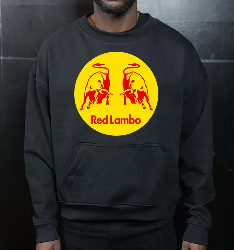 Red Lambo Vintage Art