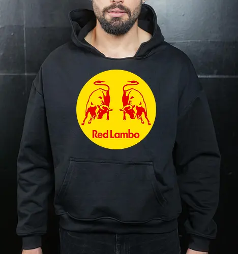 Red Lambo Vintage Art