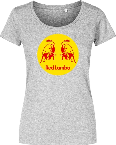 Red Lambo Vintage Art