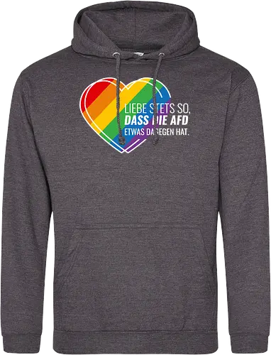 Liebe stets so... Pride Herz - weiß - Standard Hoodie
