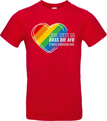 Liebe stets so... Pride Herz - weiß - Standard T-Shirt