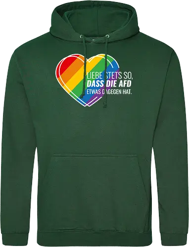 Liebe stets so... Pride Herz - weiß - Standard Hoodie