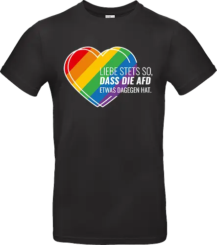 Liebe stets so... Pride Herz - weiß - Standard T-Shirt