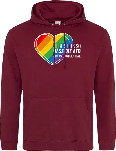Liebe stets so... Pride Herz - weiß - Standard Hoodie