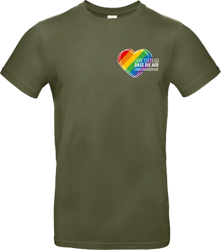 Liebe stets so... Pride Herz - weiß - Pocket - Standard T-Shirt