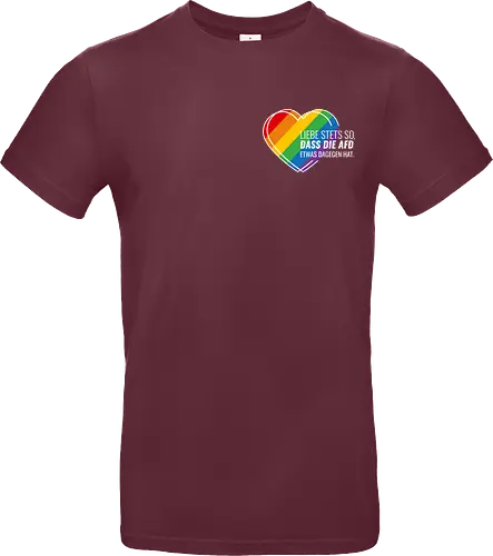 Liebe stets so... Pride Herz - weiß - Pocket - Standard T-Shirt
