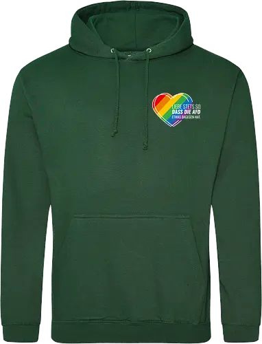 Liebe stets so... Pride Herz - weiß - Pocket - Standard Hoodie