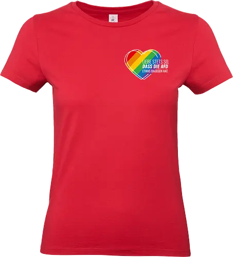 Liebe stets so... Pride Herz - weiß - Pocket - Standard T-Shirt (Women)