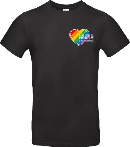 Liebe stets so... Pride Herz - weiß - Pocket - Standard T-Shirt