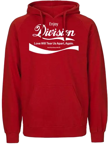 Enjoy Division Parodie Art - music, funny, pop, funny quote, funny sayings, geek, humor, ian curtis, joke, Music, meme, new order, parody, post punk, unknown pleasures, vintage - Fairtrade Hoodie