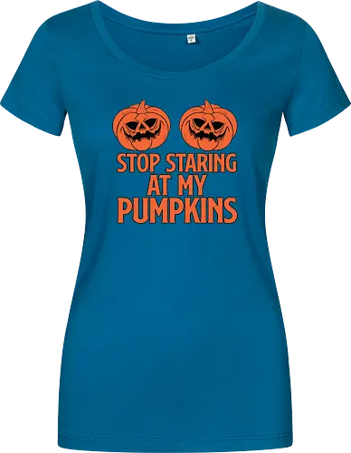 STOP STARING AT MY PUMPKINS