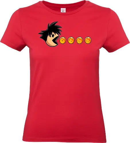 eat like saiyan  - Retrogaming, game, arcade, songoku, Dragon, villain, superhero, heroes, cool, adventure, 90s - Standard T-Shirt (Women)