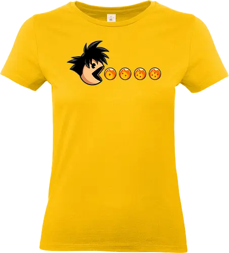 eat like saiyan  - Retrogaming, game, arcade, songoku, Dragon, villain, superhero, heroes, cool, adventure, 90s - Standard T-Shirt (Women)