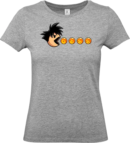 eat like saiyan  - Retrogaming, game, arcade, songoku, Dragon, villain, superhero, heroes, cool, adventure, 90s - Standard T-Shirt (Women)