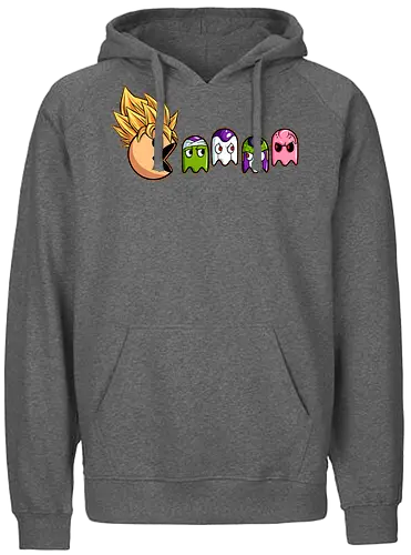 eat like super saiyan  - Retrogaming, game, arcade, songoku, Dragon, villain, superhero, heroes, cool, adventure, 90s - Fairtrade Hoodie