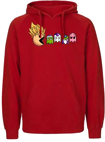 eat like super saiyan  - Retrogaming, game, arcade, songoku, Dragon, villain, superhero, heroes, cool, adventure, 90s - Fairtrade Hoodie