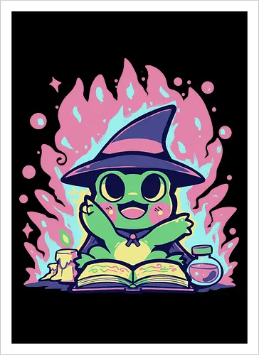 Witchy Spell Frog