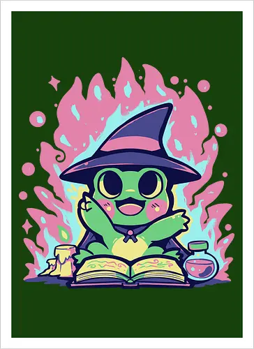 Witchy Spell Frog