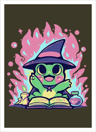 Witchy Spell Frog