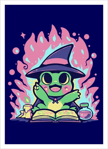 Witchy Spell Frog