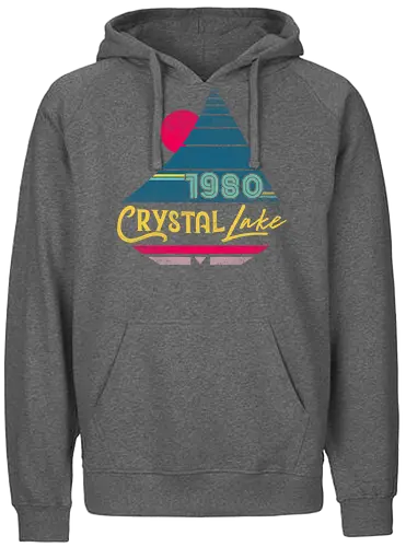 Crystal Lake Visions - Crystal Lake, 80s, 1980, horror, friday the 13th - Fairtrade Hoodie