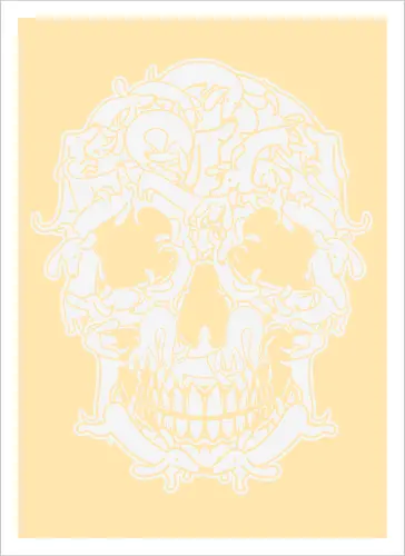 skull Dachshund dog