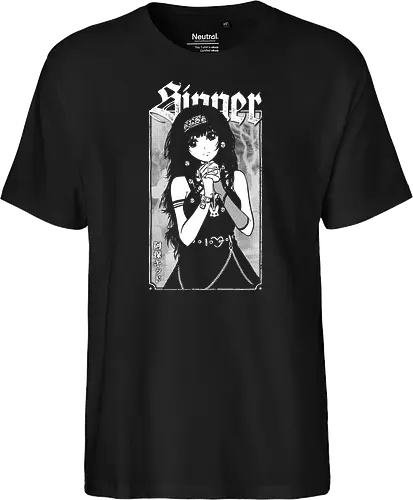Anime Goth Girl - goth, anime, goth girl, anime girl, waifu, alluka, born sinner, manga, gothic, weeb, otaku, hxh, parody, humor, crossover - Fairtrade T-Shirt