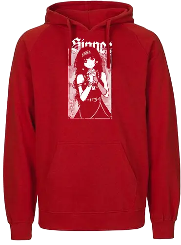 Anime Goth Girl - goth, anime, goth girl, anime girl, waifu, alluka, born sinner, manga, gothic, weeb, otaku, hxh, parody, humor, crossover - Fairtrade Hoodie