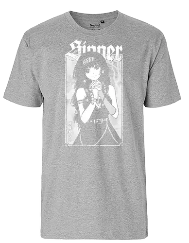 Anime Goth Girl - goth, anime, goth girl, anime girl, waifu, alluka, born sinner, manga, gothic, weeb, otaku, hxh, parody, humor, crossover - Fairtrade T-Shirt