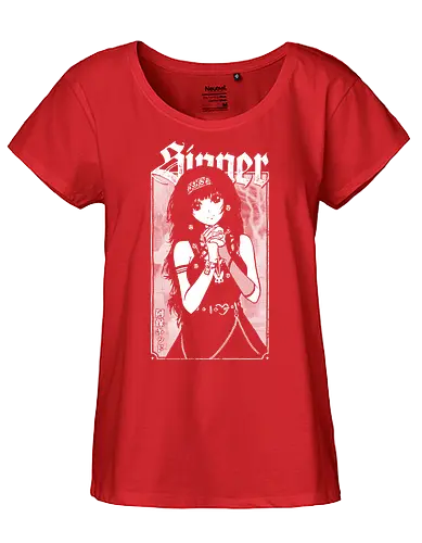 Anime Goth Girl - goth, anime, goth girl, anime girl, waifu, alluka, born sinner, manga, gothic, weeb, otaku, hxh, parody, humor, crossover - Fairtrade Girl Shirt