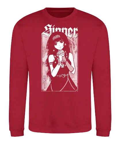 Anime Goth Girl - goth, anime, goth girl, anime girl, waifu, alluka, born sinner, manga, gothic, weeb, otaku, hxh, parody, humor, crossover - Sweatshirt