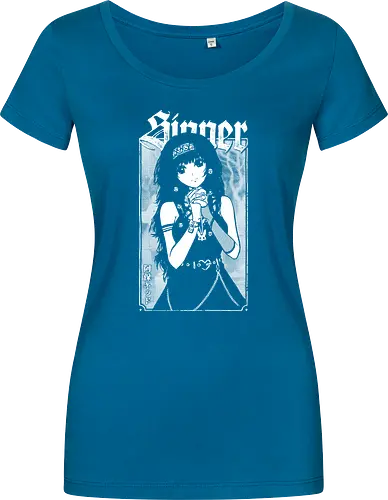 Anime Goth Girl - goth, anime, goth girl, anime girl, waifu, alluka, born sinner, manga, gothic, weeb, otaku, hxh, parody, humor, crossover - Women T-Shirt