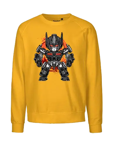chibi nemesis - robot, transformation, mechanics, nemesis, prime, chibi, cool, darkness, villain, superhero - Fairtrade Sweatshirt