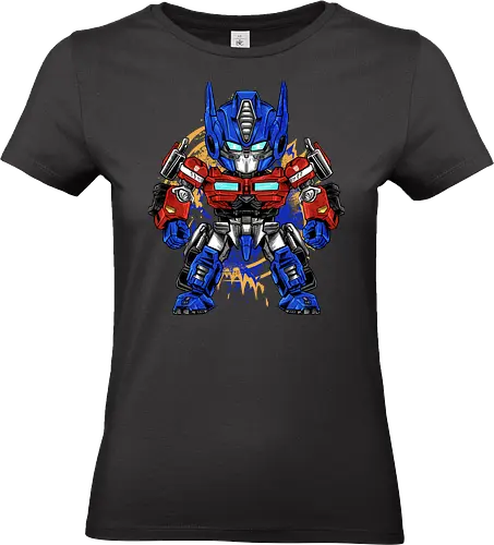 chibi optimus - robot, transformation, mechanics, nemesis, prime, chibi, cool, darkness, villain, superhero - Standard T-Shirt (Women)