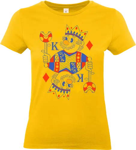 Mushroom king - mario, Mario, game, geek, nerd, op - Standard T-Shirt (Women)