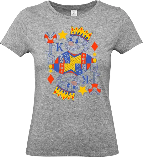 Mushroom king - mario, Mario, game, geek, nerd, op - Standard T-Shirt (Women)