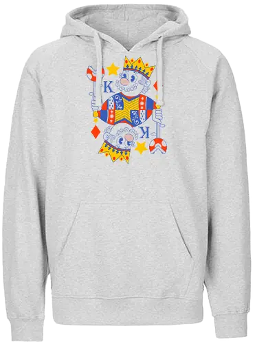 Mushroom king - mario, Mario, game, geek, nerd, op - Fairtrade Hoodie