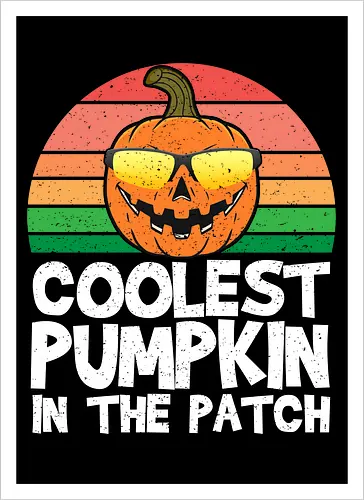 Coolest Pumpkin in the Patch retro