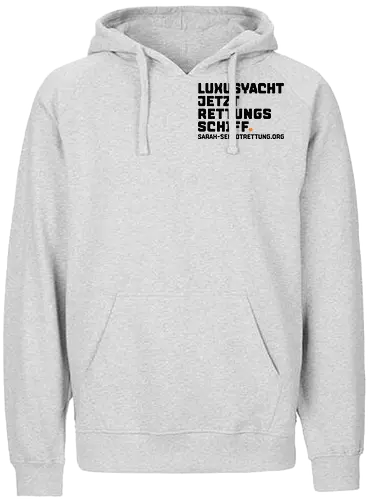Luxusyacht mit Herz - Fairtrade Hoodie