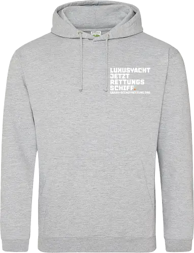 Luxusyacht mit Herz weiß