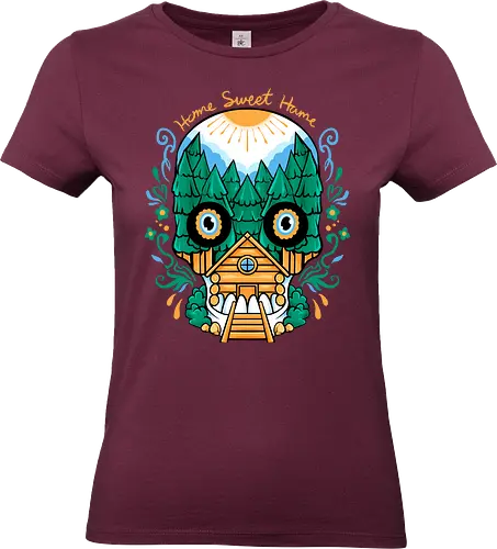 spooky nature - horror, halloween, cool, cute, fun, Pen and Paper, game, plant, cartoon, monster - Standard T-Shirt (Women)
