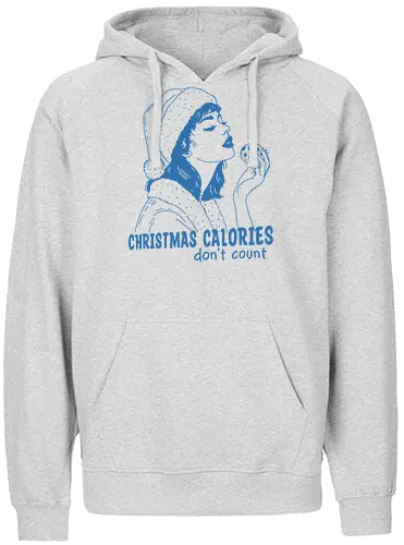 Christmas Calories  - Humor, funny, retro, meme, cookie, cookies, santa, Christmas calories, don’t count, Christmas, xmas, merry Christmas - Fairtrade Hoodie