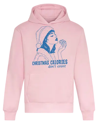 Christmas Calories  - Humor, funny, retro, meme, cookie, cookies, santa, Christmas calories, don’t count, Christmas, xmas, merry Christmas - Heavyweight Hoodie