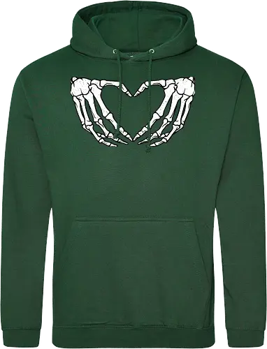  skeletal hands form a heart