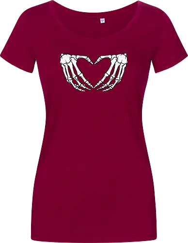  skeletal hands form a heart
