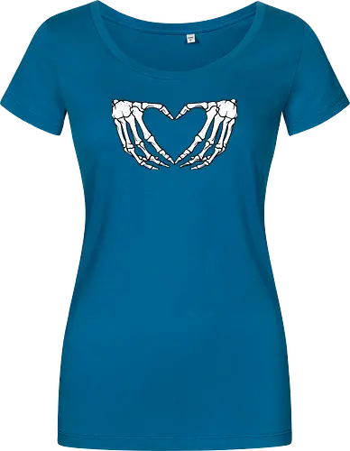  skeletal hands form a heart