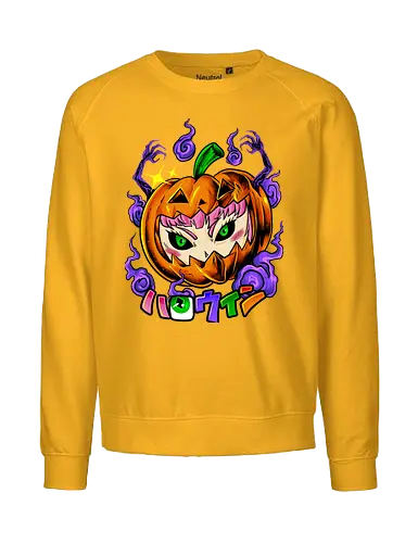 mangalloween - horror, halloween, cool, cute, fun, anime, animegirl, cartoon, monster - Fairtrade Sweatshirt