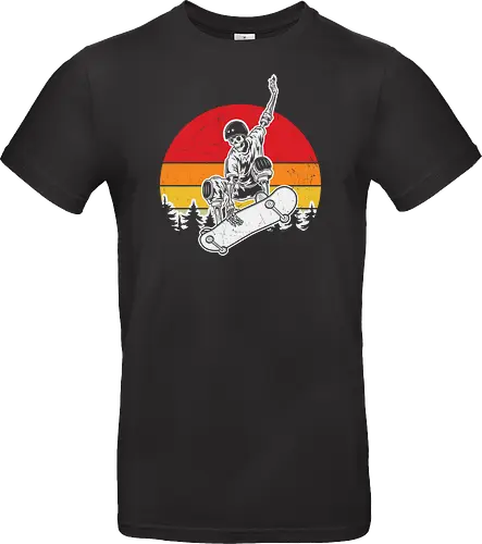 skateboarder at sunset