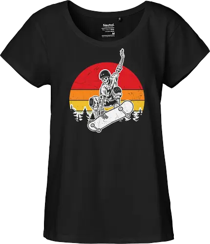 skateboarder at sunset
