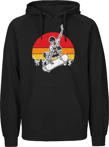 skateboarder at sunset